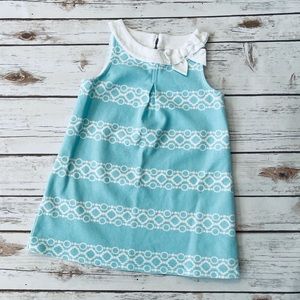 Janie and Jack Blue and White Kids Dress
